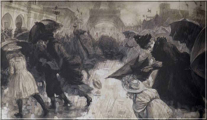 Les grandes scènes populaires Paul RENOUARD, P.Rd, dessinateur (1845