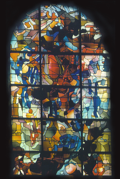 François Baron-Renouard Baron Renouard, vitraux, Basilique de Brioude, 1983