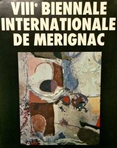 Affiche de la 8e Biennale internationale de Mérignac avec l'oeuvre de Baron-Renouard     