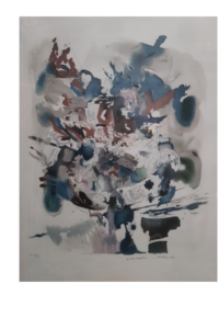 Composition lithographie d'une aquarelle